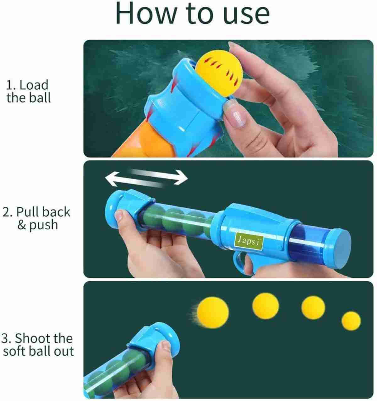 YU WELL Shooting Ball Blaster Foam Shooter Gun